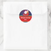 kerstkerstkerstkerstkerstman ronde sticker (Tas)