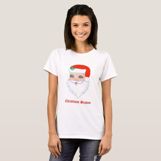 kerstkerstkerstkerstkerstman t-shirt (Voorkant volledig)