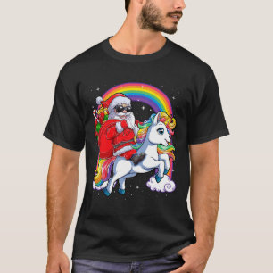 Kerstkerstkerstkerstkerstman Unicorn Xmas meisjes  T-shirt