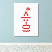 Kerstkerstkerstkerstkerstmanie Canvas Afdruk (Insitu (Houten vloer))