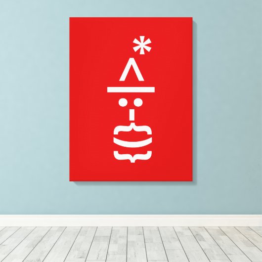 Kerstkerstkerstkerstkerstmanie Canvas Afdruk (Insitu (Houten vloer))