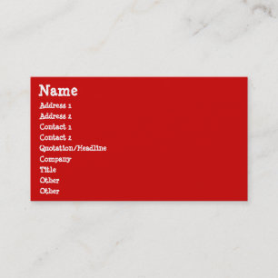 Kerstkerstkerstkerstkerstmanie Visitekaartje