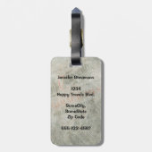 kerstkerstkerstkerstman bagagelabel (Achterkant verticaal)