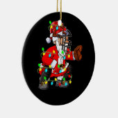 kerstkerstkerstkerstman Baseball Catcher Keramisch Ornament (Rechts)