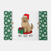 Kerstkerstkerstkerstman Goldendole (gouden rood) D Deurmat (Voorkant)