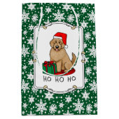 Kerstkerstkerstkerstman Goldendole (gouden rood) D Medium Cadeauzakje (Voorkant)