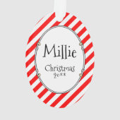 Kerstkerstkerstkerstman Goldendole (gouden rood) D Ornament (achterkant)