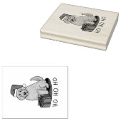 Kerstkerstkerstkerstman Goldendole (gouden rood) D Rubberstempel (Gestempeld)