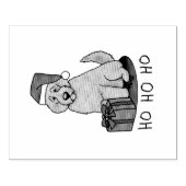 Kerstkerstkerstkerstman Goldendole (gouden rood) D Rubberstempel (Afrduk)