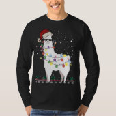 Kerstkerstkerstkerstman met Ugly Xmas Tree Alpaca T-shirt (Voorkant)