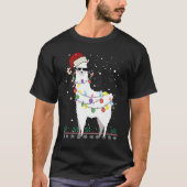 Kerstkerstkerstkerstman met Ugly Xmas Tree Alpaca T-shirt (Voorkant)