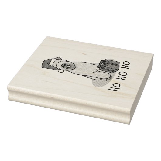 Kerstkerstkerstkerstman Wieten Terrier (piepend 1b Rubberstempel (Stempel)