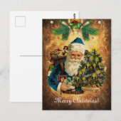 kerstkerstkerstkerstmis briefkaart (Voorkant / Achterkant)