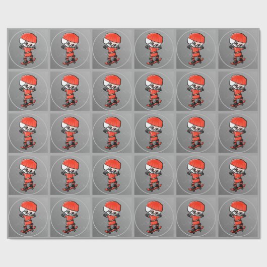 Kerstkerstkerstkerstmis Cadeaupapier (Vlak)