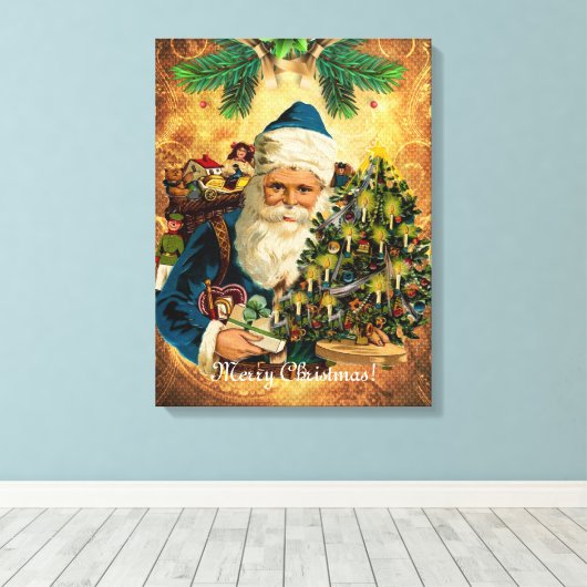  kerstkerstkerstkerstmis canvas afdruk (Insitu (Houten vloer))