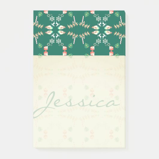 Kerstkerstkerstkerstrenrenrendier met naam post-it® notes (Voorkant)