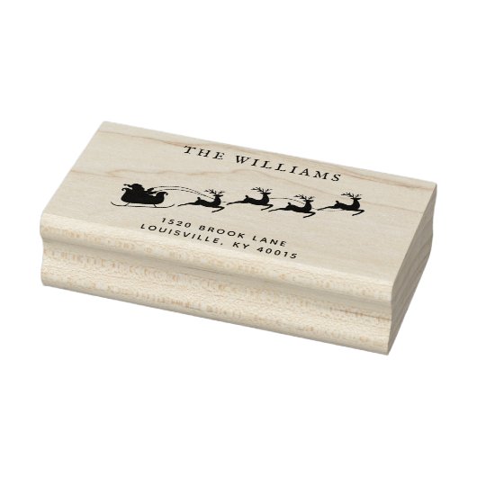 Kerstkerstkerstkerstrenrenrenrenadres Rubberstempel (Stempel)