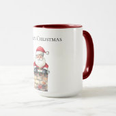 KerstkerstKerstman in Chimney Mok (Voorkant rechts)