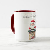 KerstkerstKerstman in Chimney Mok (Voorkant links)