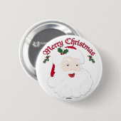 kerstkerstkerstman - script ronde button 5,7 cm (Voorkant /achterkant)