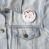 kerstkerstkerstman - script ronde button 5,7 cm (In situ)