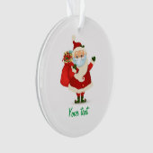  kerstkerstkerstmanbril met maskerbril ornament (voorkant)