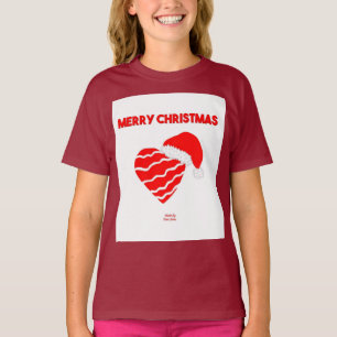 Kerstkerstkerstmeisjes Maroon Basic T Shirt