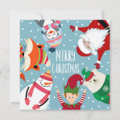 Kerstkerstkerstmis en Kaart met vriendschappelijke (Voorkant)