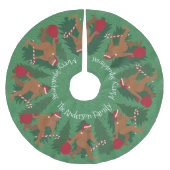 Kerstkerstkerstmis: Merry Squatchmas Kerstboom Rok (Voorkant)