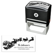 kerstkerstkerstschildpad  zelfinktende stempel (In situ)