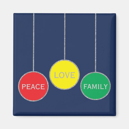 Kerstkerstkerstsieraden op het kerst van het Magne Magneet (Voorkant)