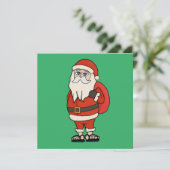 KerstkerstkerstTeenslippers Kaart (Staand voorkant)