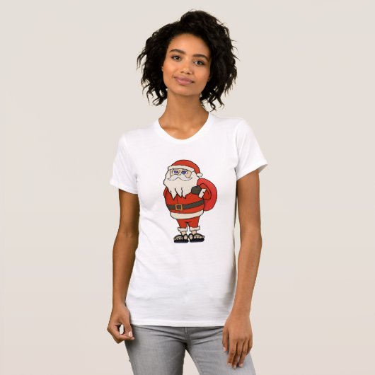 KerstkerstkerstTeenslippers T-shirt (Voorkant volledig)