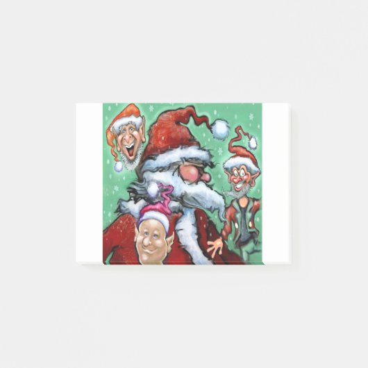 Kerstkerstkleppen Post-it® Notes (Voorkant)