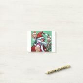 Kerstkerstkleppen Post-it® Notes (Op bureau)