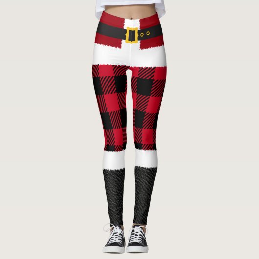 Kerstkerstkostuum Leggings (Voorkant)