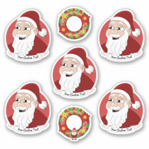 Kerstkerstman cartoon Sticker