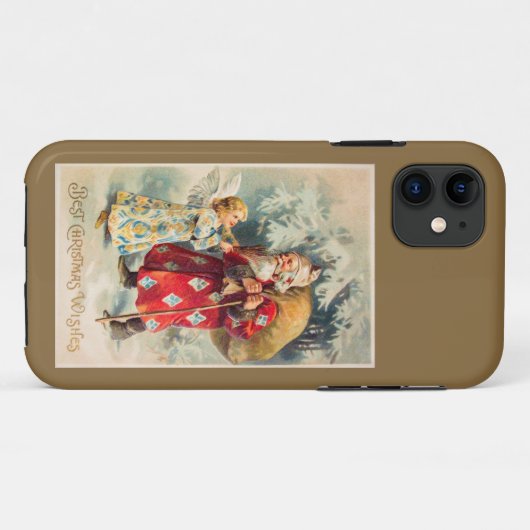  kerstkerstman Gold Case-Mate iPhone Case (Achterkant (horizontaal))