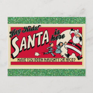 Kerstkerstman, kerstman, onbeschoft of mooi briefkaart