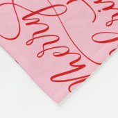 Kerstkerstman kerstman roze fleece Blanket Deken (Hoek)