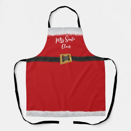 Kerstkerstman Schort mevrouw Claus (Voorkant)