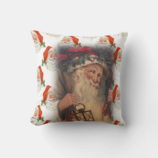 Kerstkerstman Sierkussen (Voorkant)