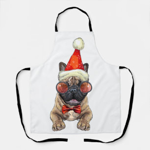 kerstkerstmanhond Grote kerststaart Schort