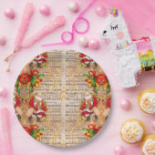 kerstkerstmanolen en kerstkerstkerstkerstmanen papieren bordje (Feest)