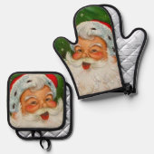  kerstKerstmis Ovenwant & Pannenlap Set (Voorkant / Achterkant)