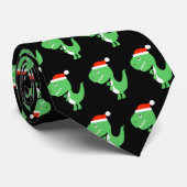 Kerstkerstmis stropdas Dinosaur Dino (Opgerold)