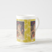 KerstkerstMok,  kerstman, prettige kerst Porselein Kop (Voorkant rechts)