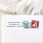 Kerstkerstnamemaand Etiket (Insitu)