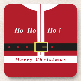 KerstkerstOnderzetter Santa Claus Fun Bier Onderzetter