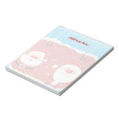 Kerstkerstontwerp voor de kerstkerstman met een ko notitieblok (Gedraaid)